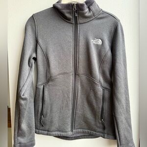 The North Face Gray Full Zip Jacket Women’s Small Lightweight Fleece Zip Up